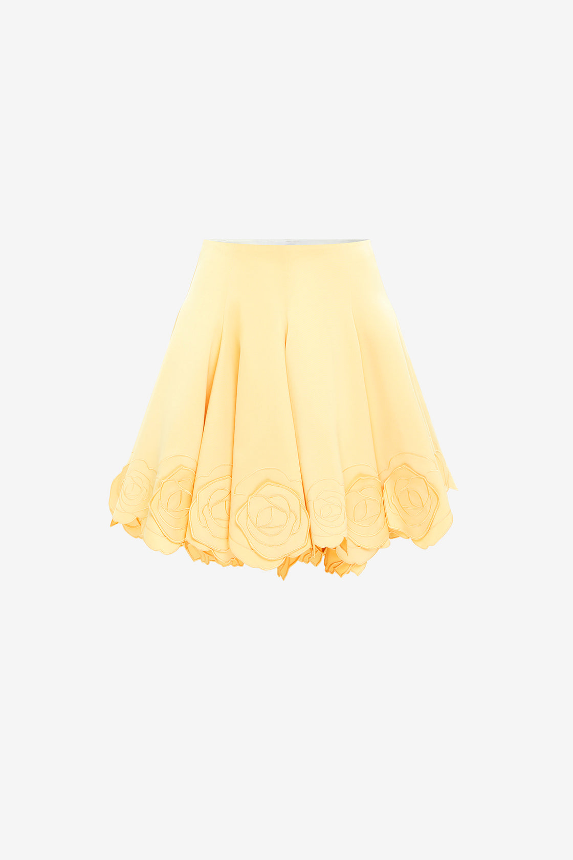 Exclusive LEO LIN Kaity Applique Skirt - Butter