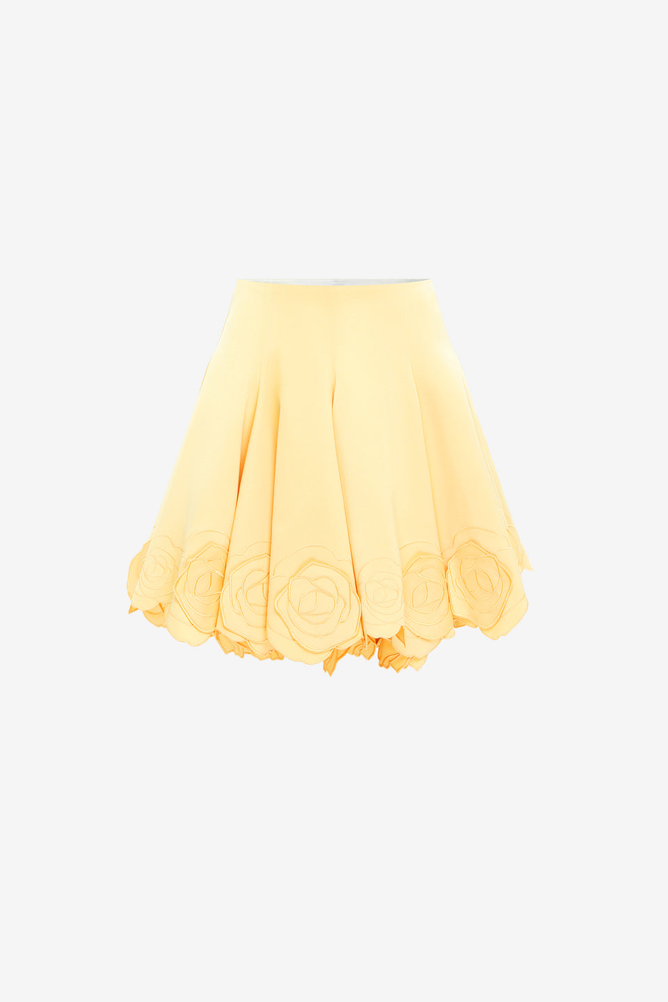 Exclusive LEO LIN Kaity Applique Skirt - Butter