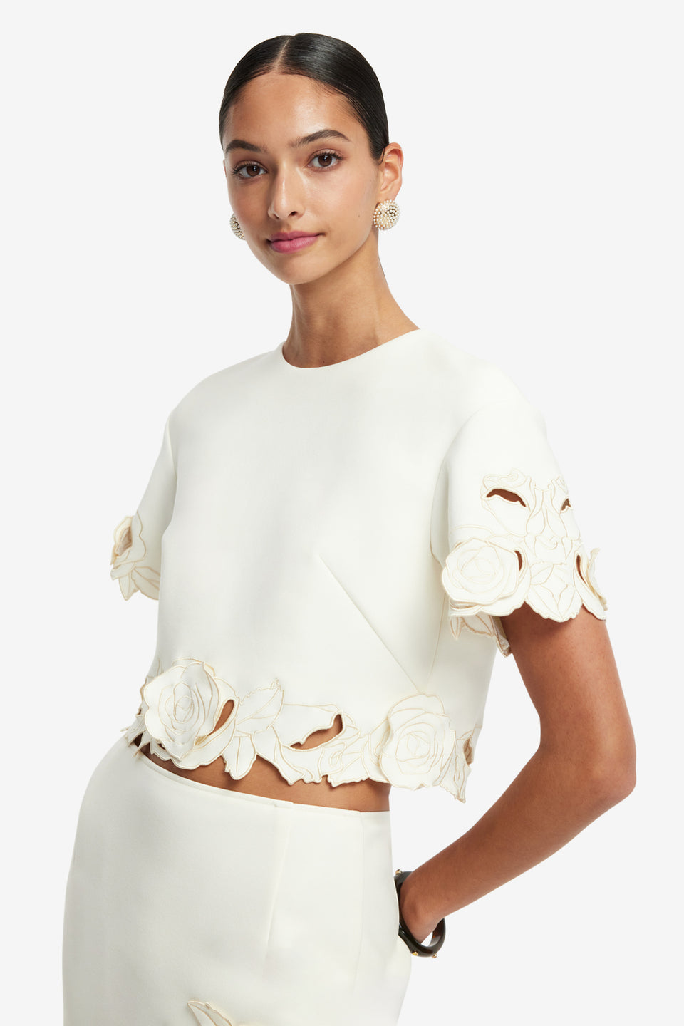 Exclusive LEO LIN Indie Sleeve Top - Vanilla