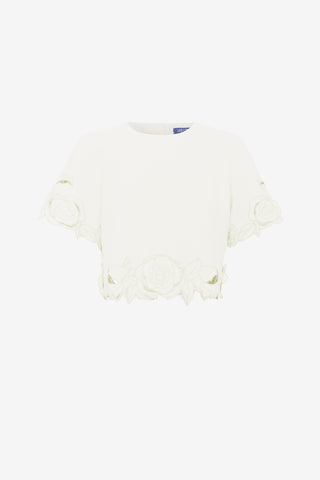 Exclusive LEO LIN Indie Sleeve Top - Vanilla