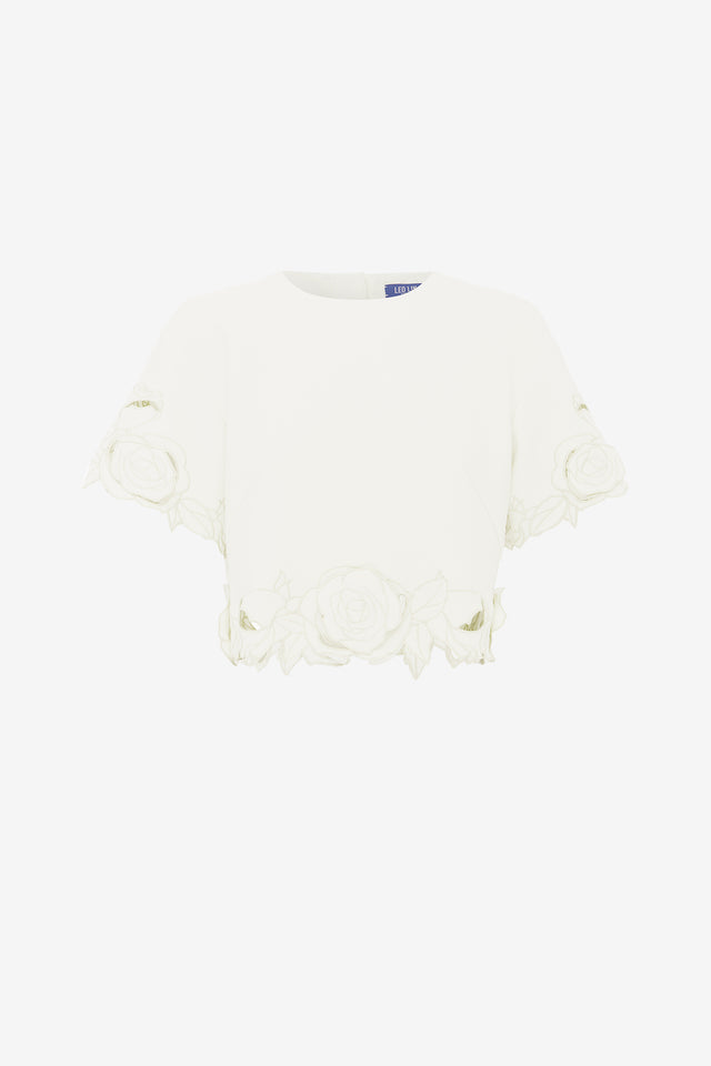 Exclusive LEO LIN Indie Sleeve Top - Vanilla