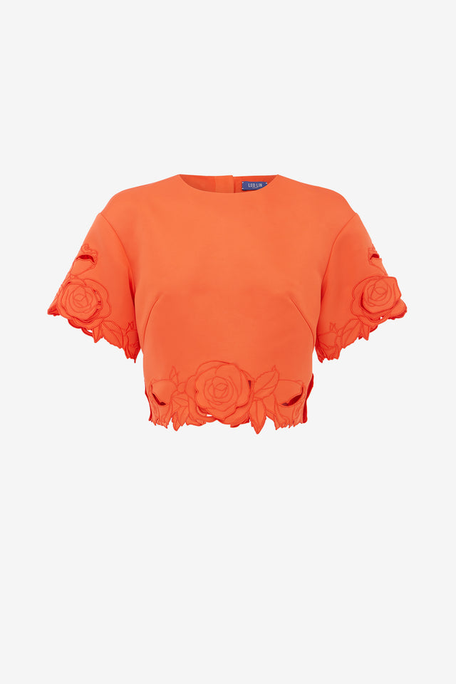 Exclusive LEO LIN Indie Sleeve Top - Saffron