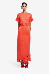 Kyra Appliqué Maxi Skirt - Saffron Skirts
