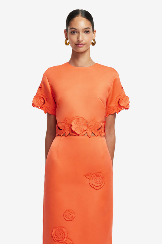 Exclusive LEO LIN Indie Sleeve Top - Saffron