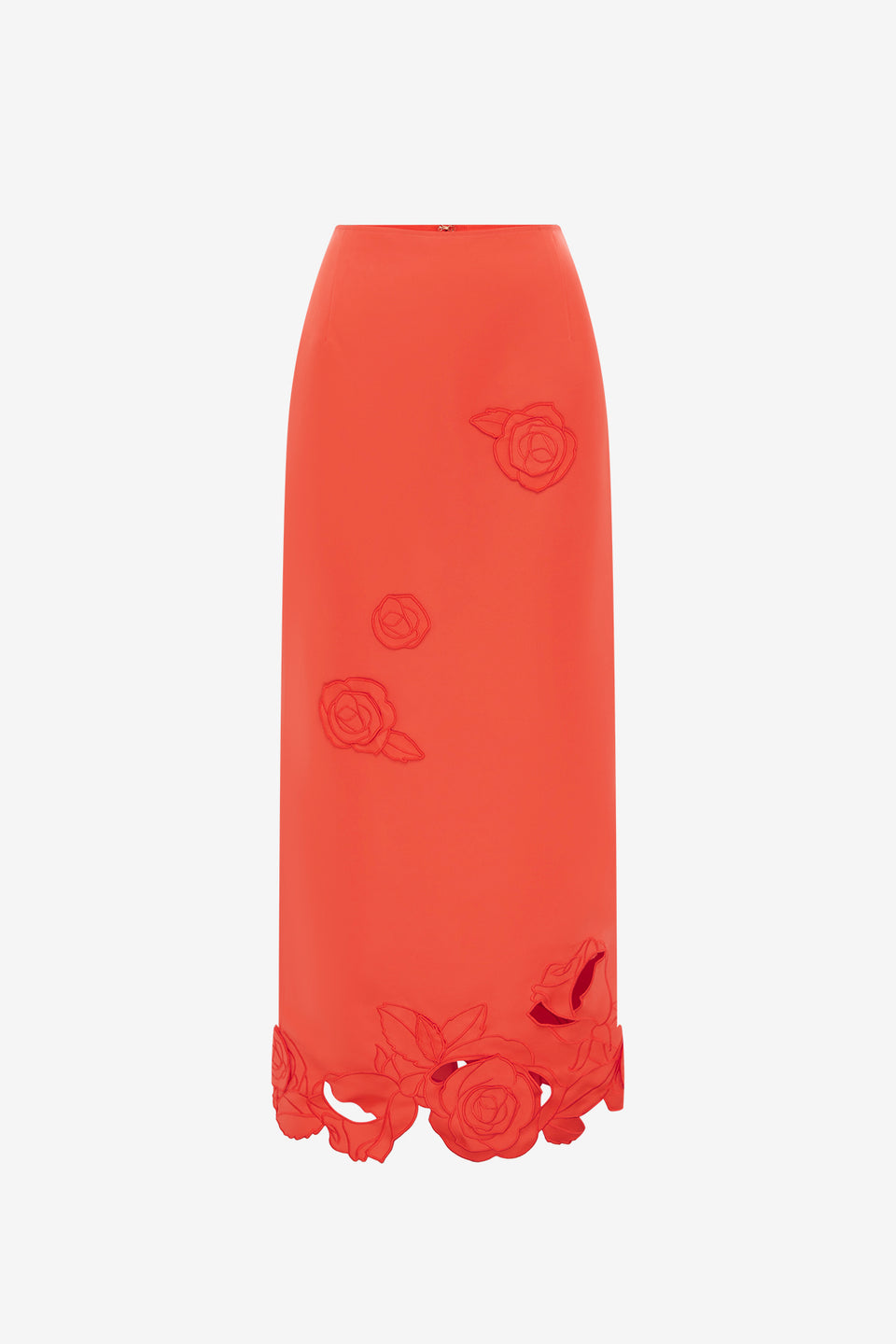 Exclusive LEO LIN Kyra Applique Maxi Skirt - Saffron