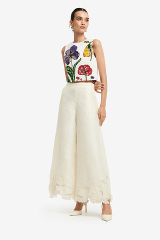 Exclusive LEO LIN Iris Beaded Top - Wildflowers