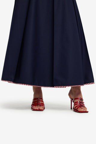 Exclusive LEO LIN Joslin Maxi Skirt - Indigo