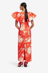 Lucinda Printed Maxi Dress - Saffron Peony Dress Maxi