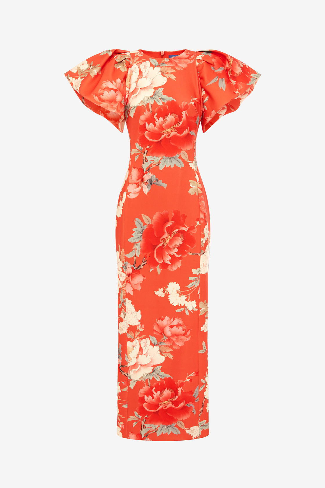 Exclusive LEO LIN Lucinda Maxi Dress - Saffron Peony Print