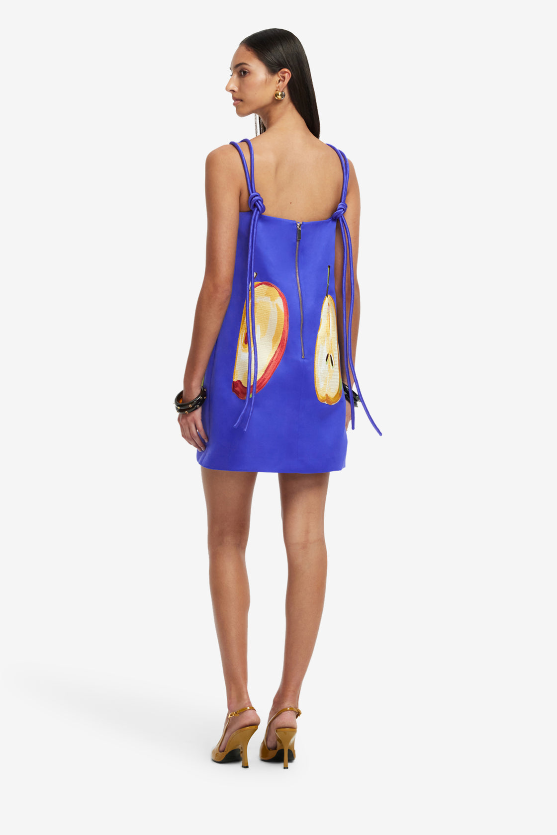Taylor Embroidered Mini Dress - Pear Print LEO LIN Taylor Embroidered Mini Dress - Pear Print LEO LIN