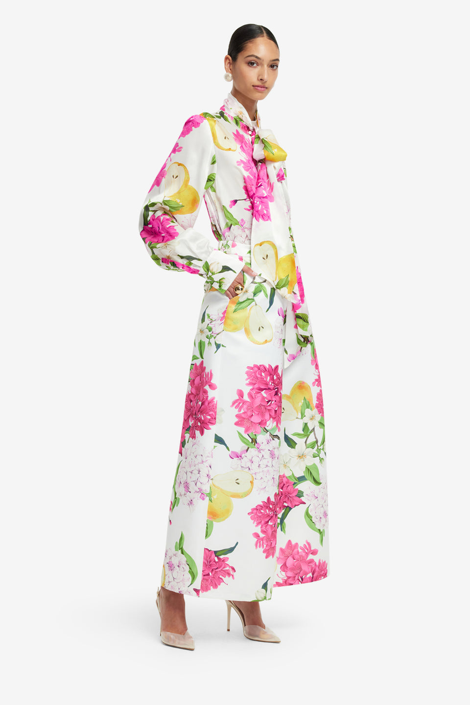 Exclusive LEO LIN Candied Pants - Floral Pear