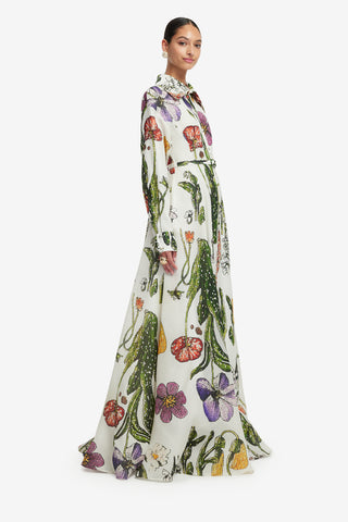 Exclusive LEO LIN Josephine Silk Gown - Wildflowers