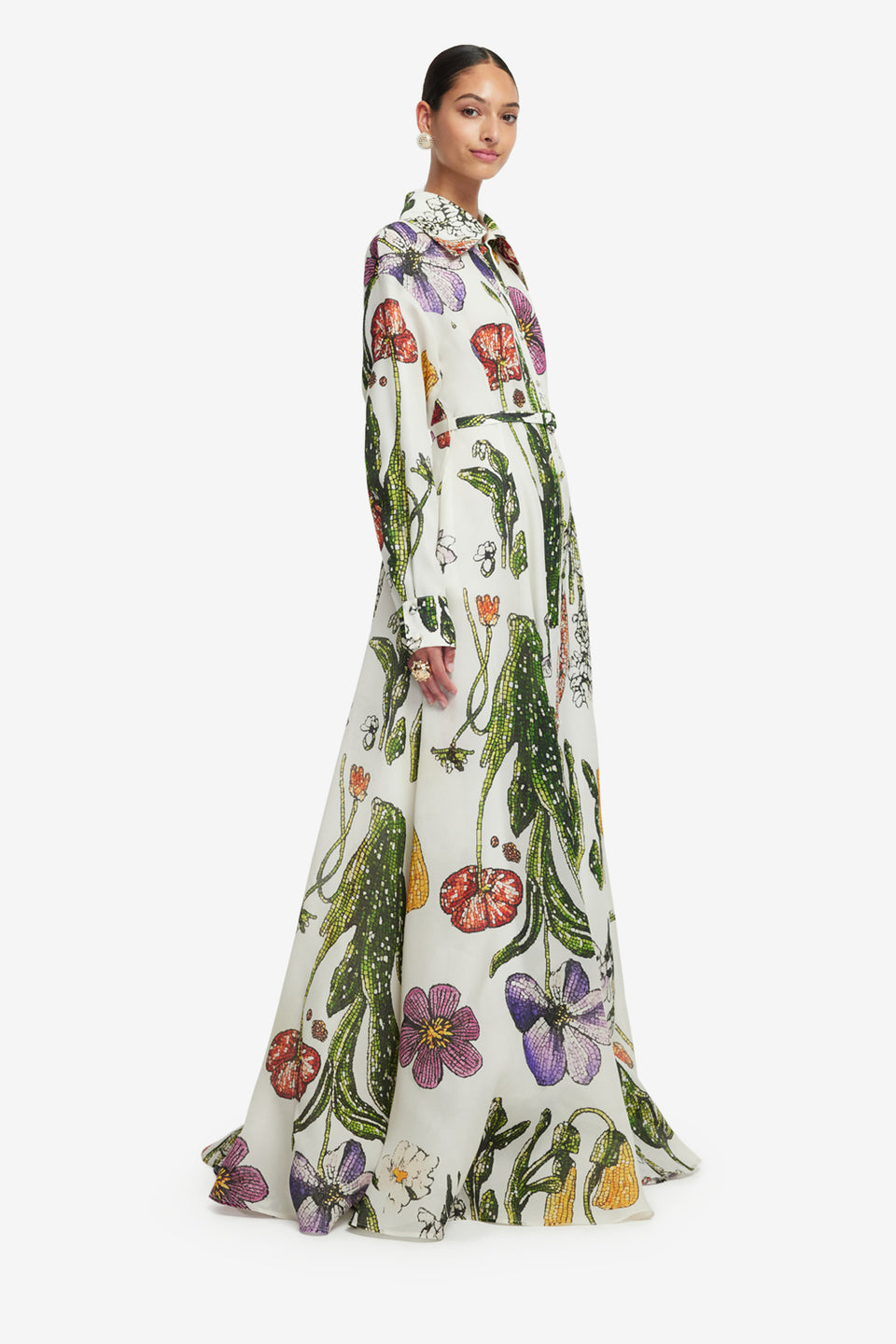 Exclusive LEO LIN Josephine Silk Gown - Wildflowers