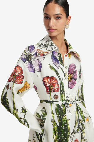 Exclusive LEO LIN Josephine Silk Gown - Wildflowers