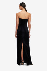 Marilyn Velvet Gown - Ebony Dress Maxi