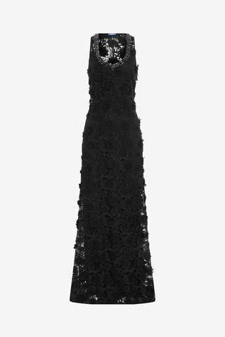 Exclusive LEO LIN Helena Lace Embellished Maxi Dress - Ebony