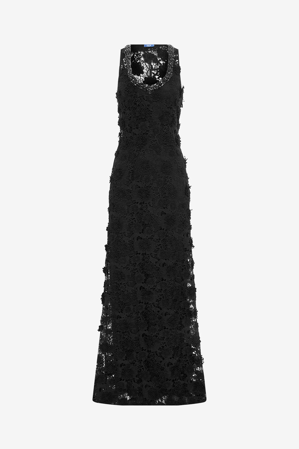 Exclusive LEO LIN Helena Lace Embellished Maxi Dress - Ebony