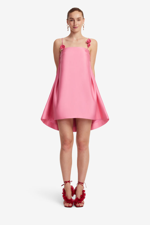 Exclusive LEO LIN Fiona Rose Mini Dress - Pink