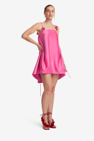 Exclusive LEO LIN Fiona Rose Mini Dress - Pink