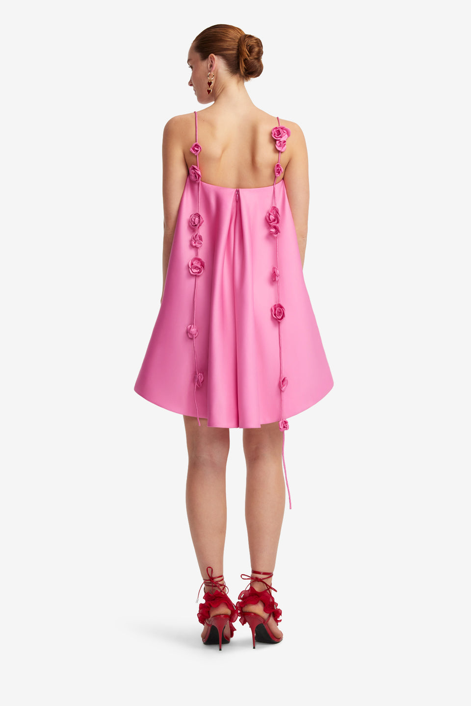 Exclusive LEO LIN Fiona Rose Mini Dress - Pink