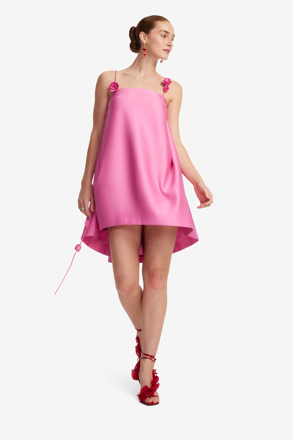 Exclusive LEO LIN Fiona Rose Mini Dress - Pink