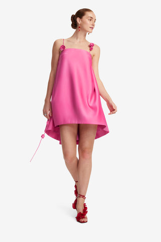 Exclusive LEO LIN Fiona Rose Mini Dress - Pink