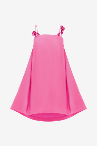 Exclusive LEO LIN Fiona Rose Mini Dress - Pink