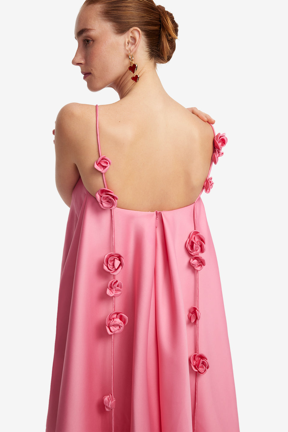 Exclusive LEO LIN Fiona Rose Mini Dress - Pink