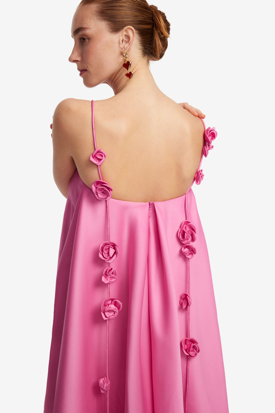 Exclusive LEO LIN Fiona Rose Mini Dress - Pink