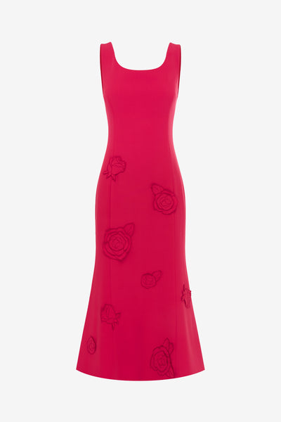emily's midi dress Emily Appliqué Midi Dress