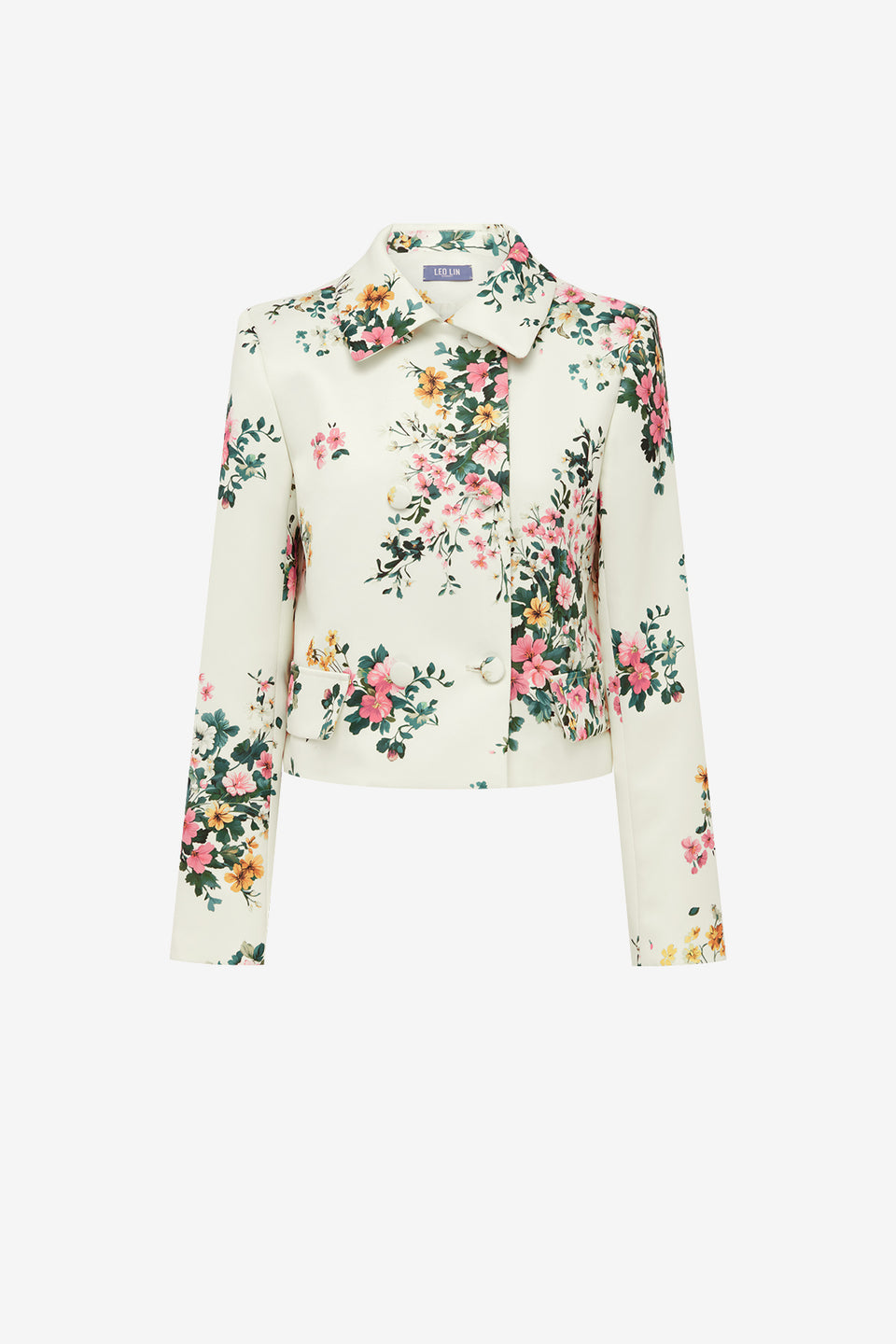 Louisa Jacket - Posy Print in Snow Jackets