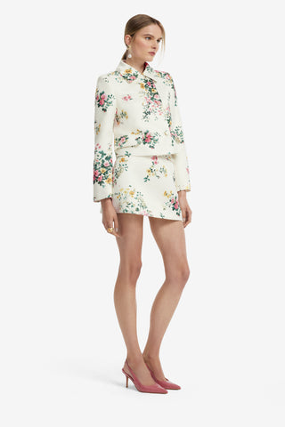 Louisa Jacket - Posy Print in Snow Jackets