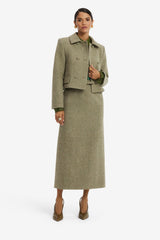 Louisa Wool Jacket - Olive Jackets