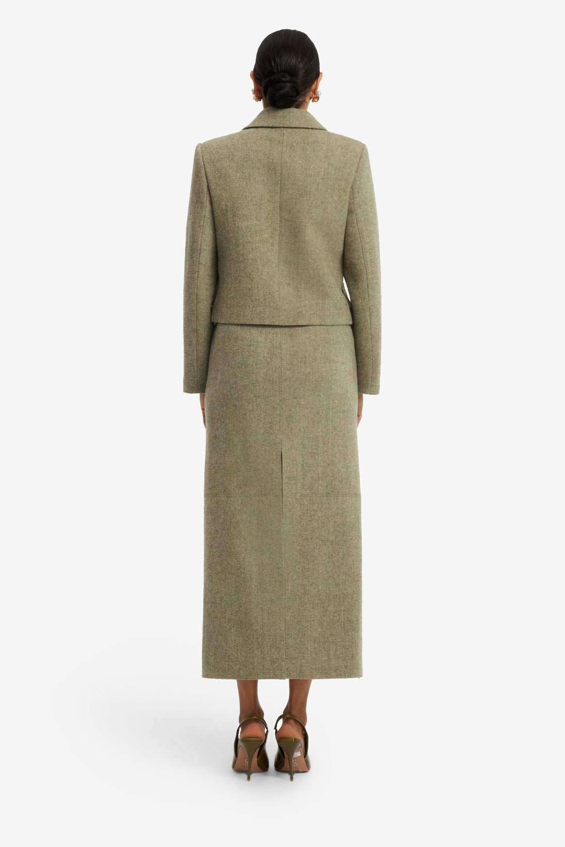 Louisa Wool Jacket - Olive Jackets