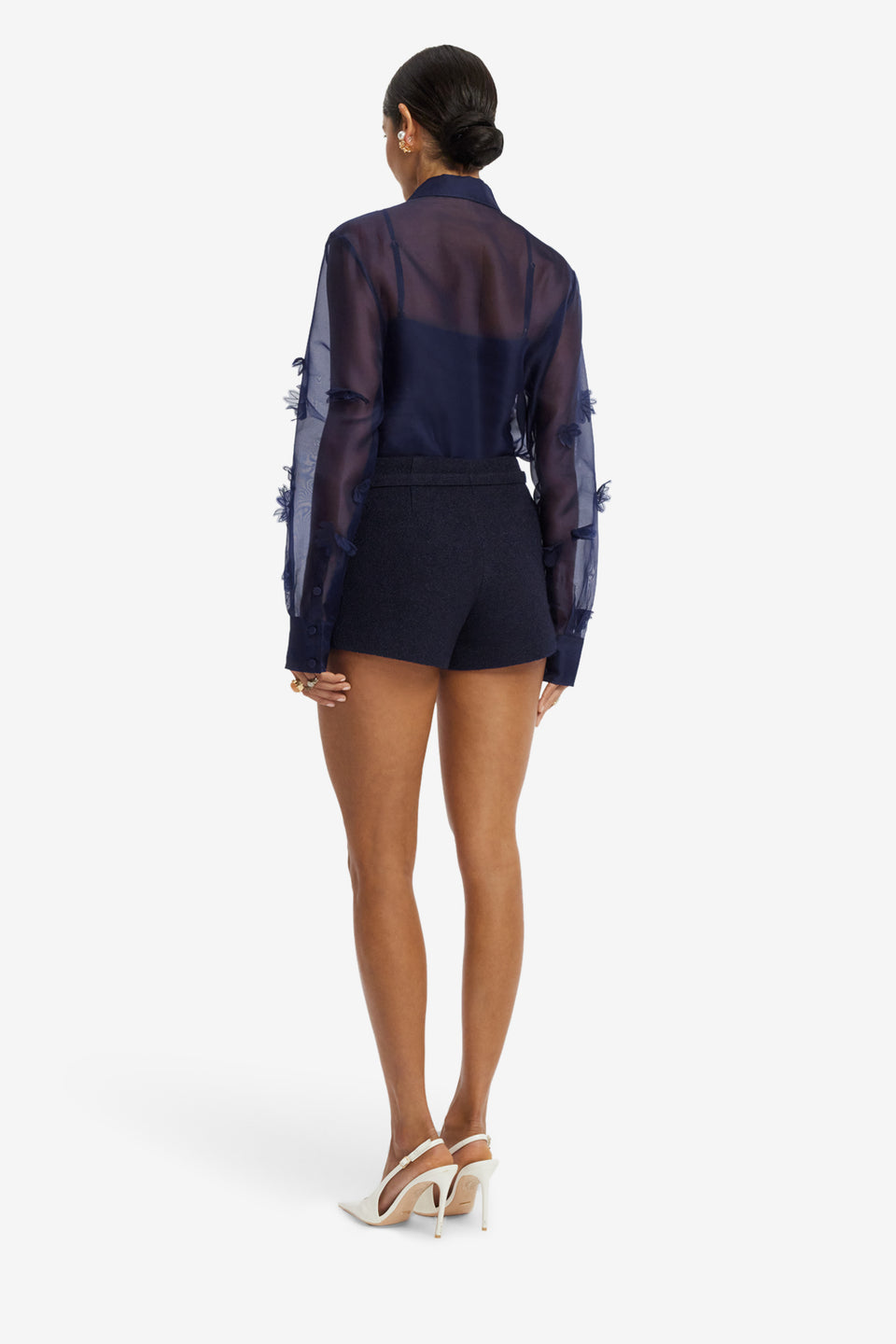 Olivianne Tweed Shorts - Midnight Shorts