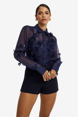 Olivianne Tweed Shorts - Midnight Shorts