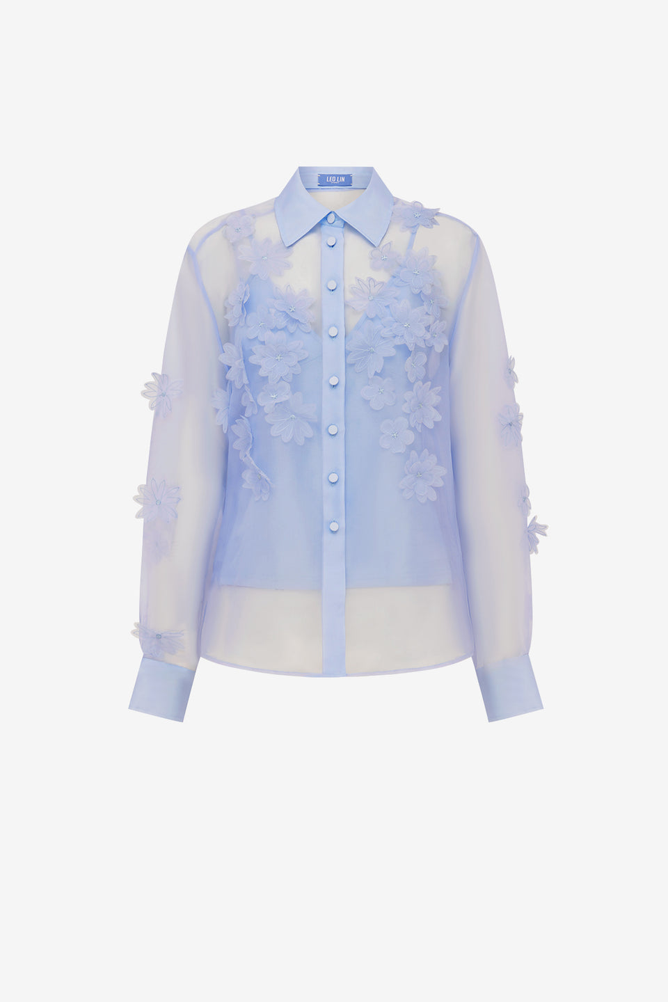 Cassia Petal Shirt - Periwinkle Blouse/Shirts