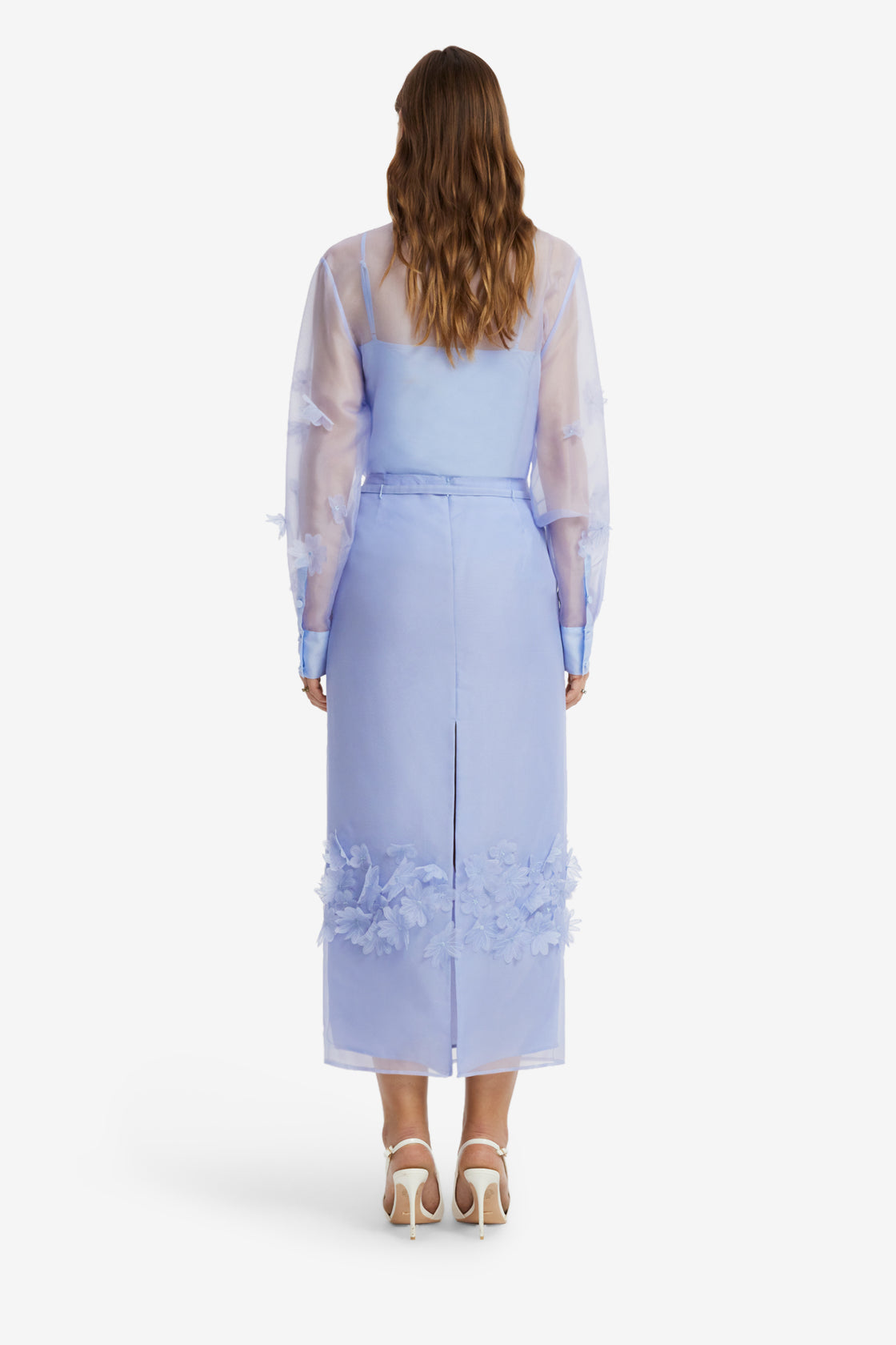 Cassia Petal Shirt - Periwinkle Blouse/Shirts