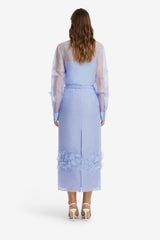 Kyra Petal Maxi Skirt - Periwinkle Skirts