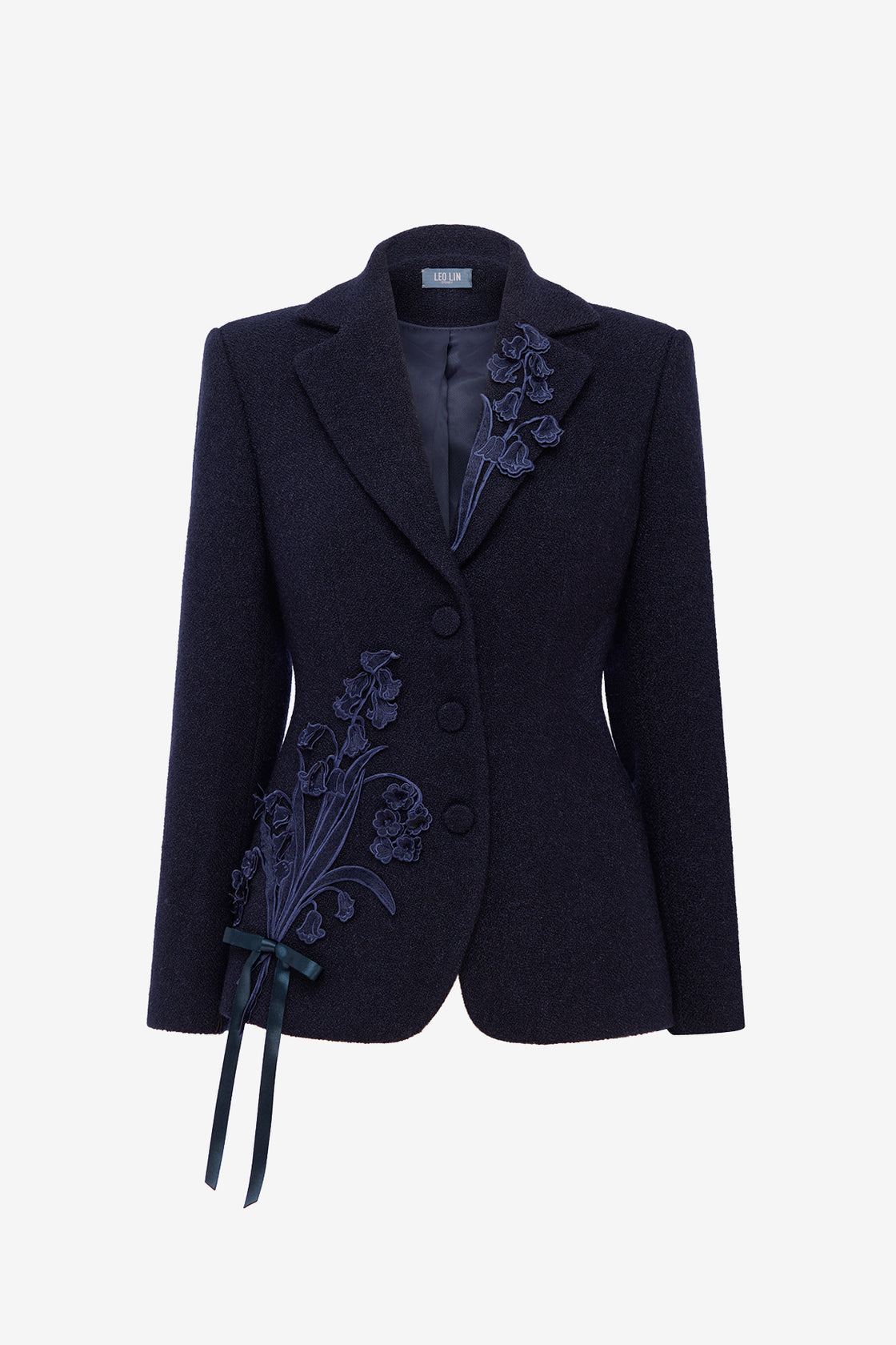 Lisa Applique Tweed Blazer - Midnight Blazer