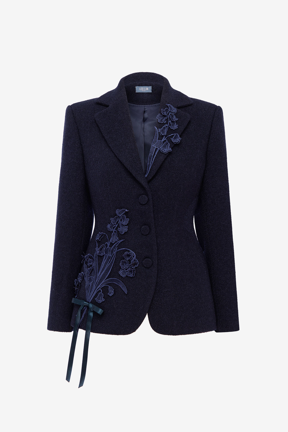 Lisa Applique Tweed Blazer - Midnight Blazer