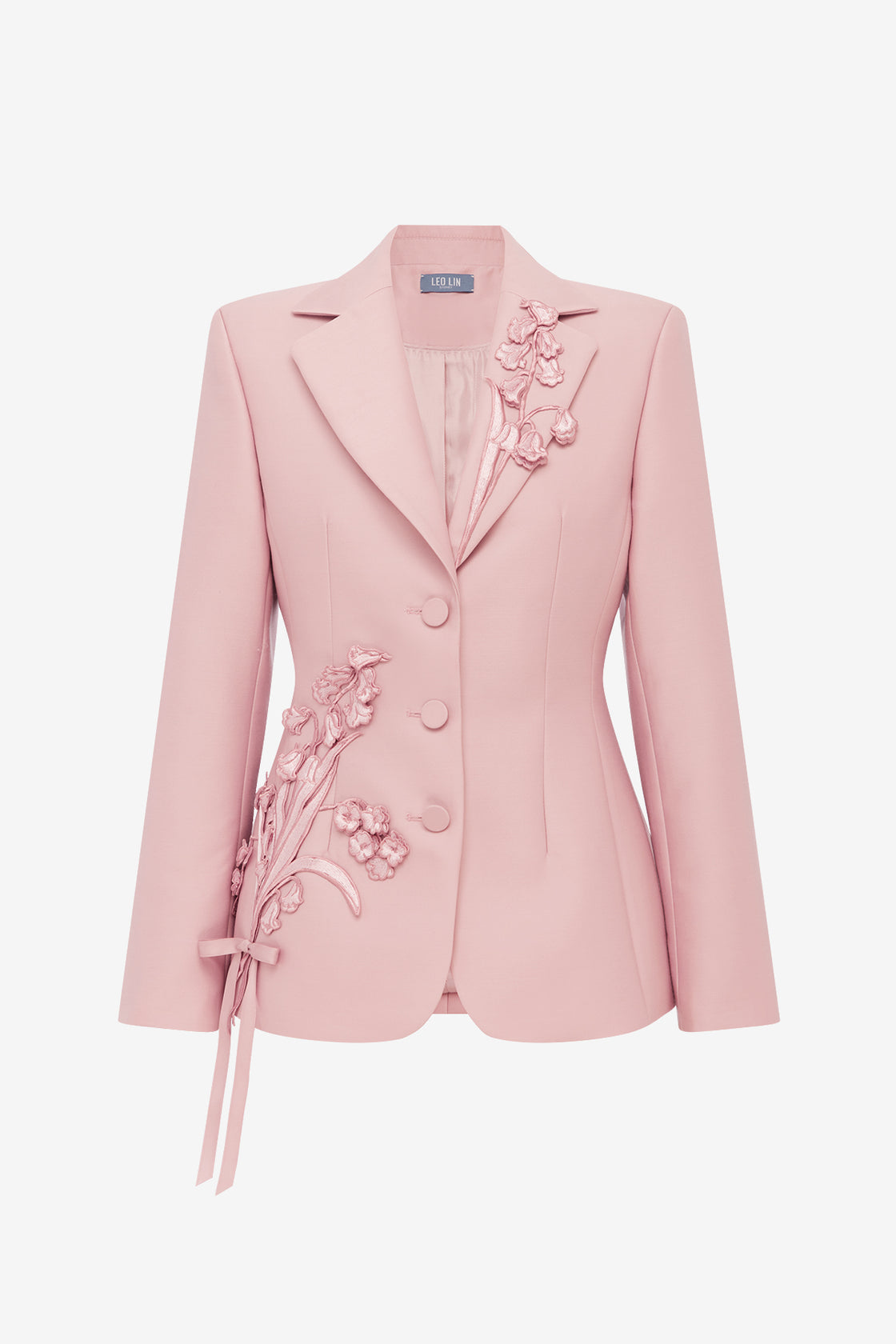 Lisa Applique Fitted Blazer - Rose Blazer