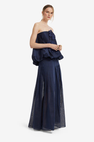 Juno Pleated Pants - Midnight Pants