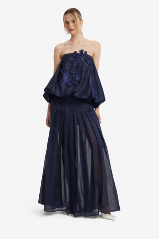 Leonie Applique Bustier Top - Midnight Tops