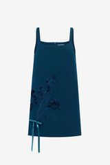 Mila Applique Mini Dress - Teal Dress Mini