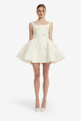 Zaya Embellished Mini Dress - Snow Dress Mini