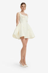 Zaya Embellished Mini Dress - Snow Dress Mini