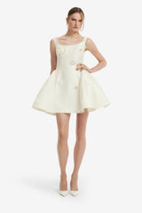 Zaya Embellished Mini Dress - Snow Dress Mini