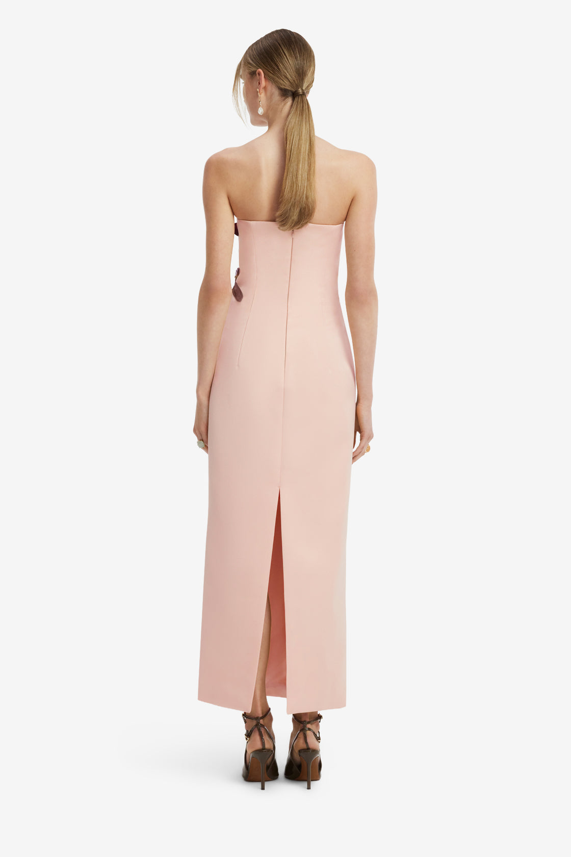 Rayna Embroidered Bustier Maxi Dress - Reverie Print in Nectar Dress Maxi