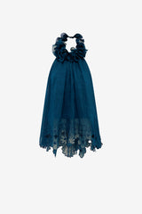 Aster Applique Halterneck Top - Teal Tops
